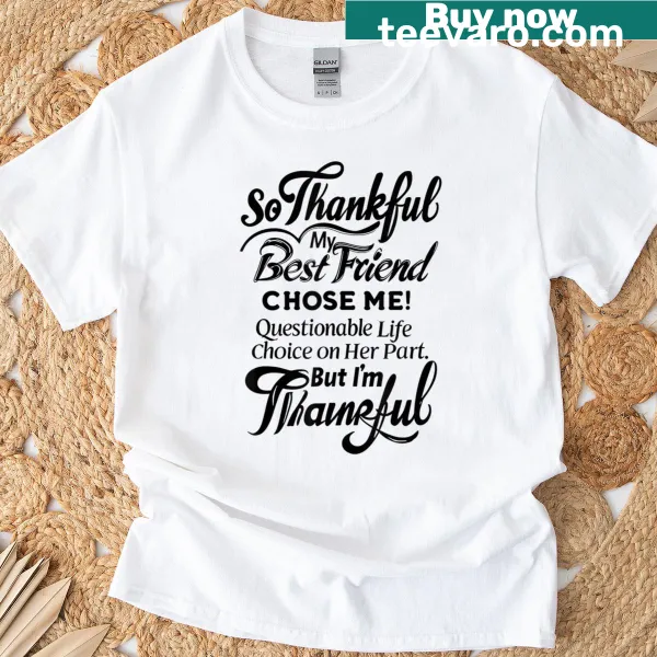 Funny typography about friendship on t-shirt