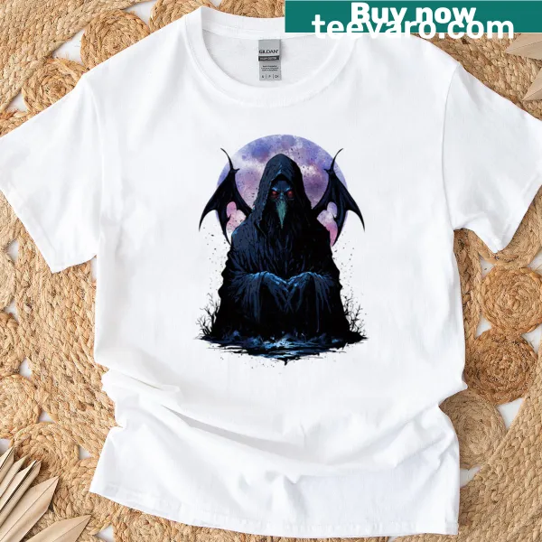Artistic T-shirt featuring ancient horror-themed beings