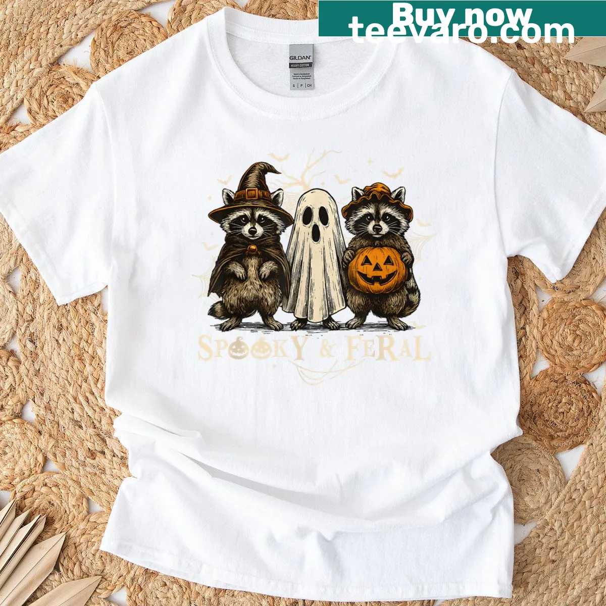 Playful Trick Or Treat Halloween t-shirt with fun typography — on a men's t-shirt