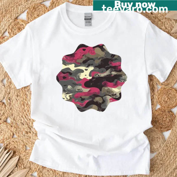 Retro camo hunting shirt with Urban Orchid design