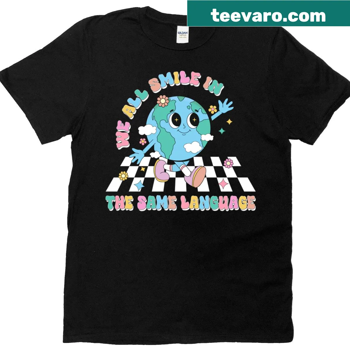 Inspirational t-shirt for ESL teachers with a positive message — on a men's t-shirt
