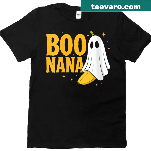 Funny Halloween T-shirt with Boo Nana ghost pun