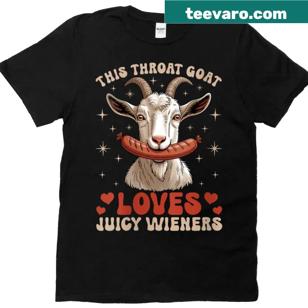 Edgy T-shirt with Throat Goat humor