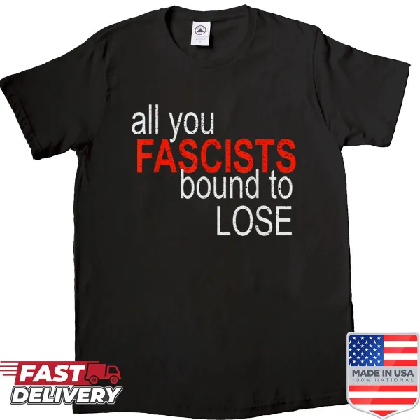 Bold graphic t-shirt with political message