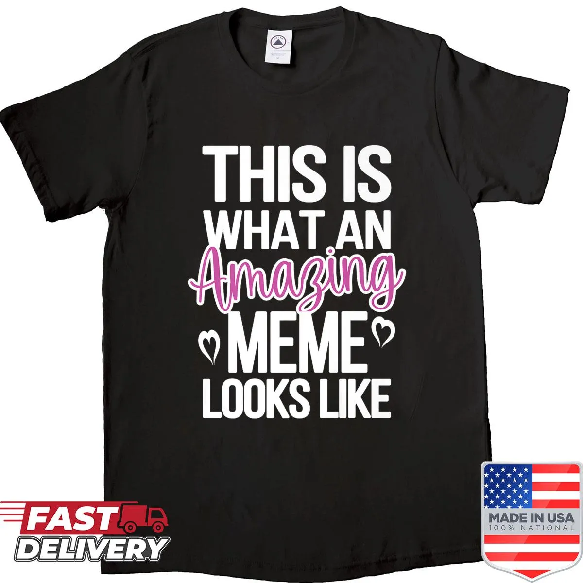 Grandmother appreciation meme shirt with fun typography
