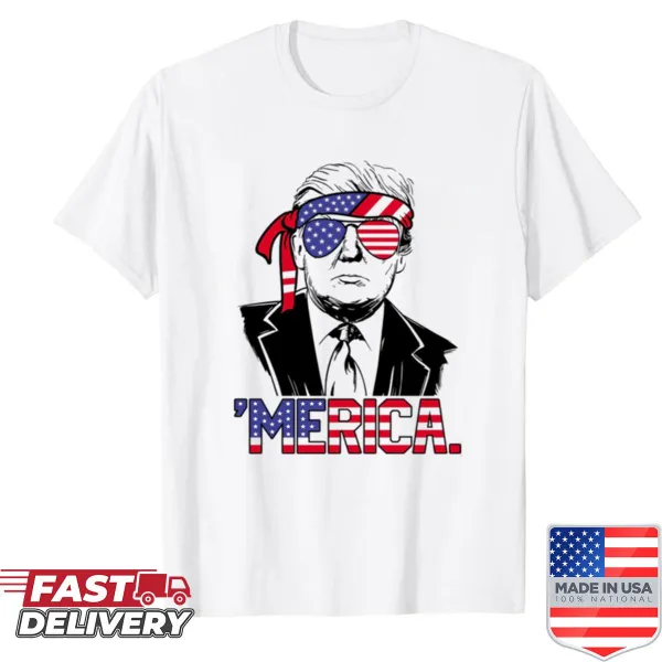 Patriotic shirt with America Trump text
