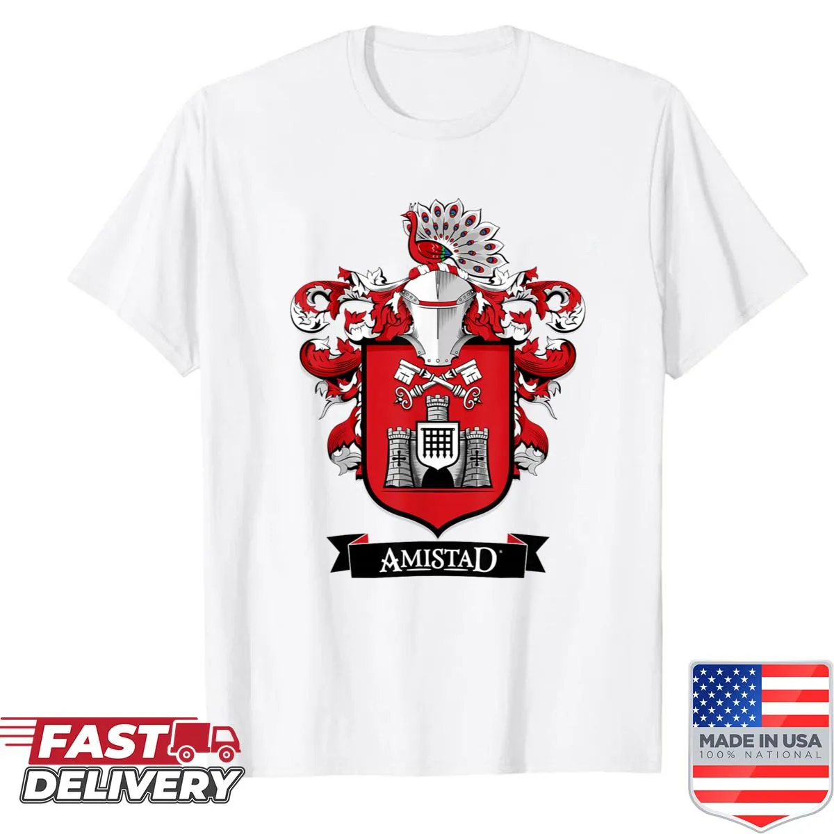School spirit shirt for Amistad House of Givers with uplifting text.
