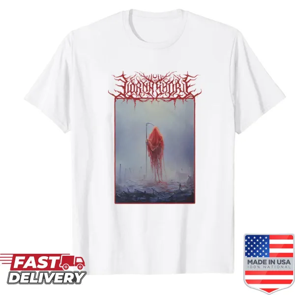 Lorna Shore shirt with poetic phrase and artistic design