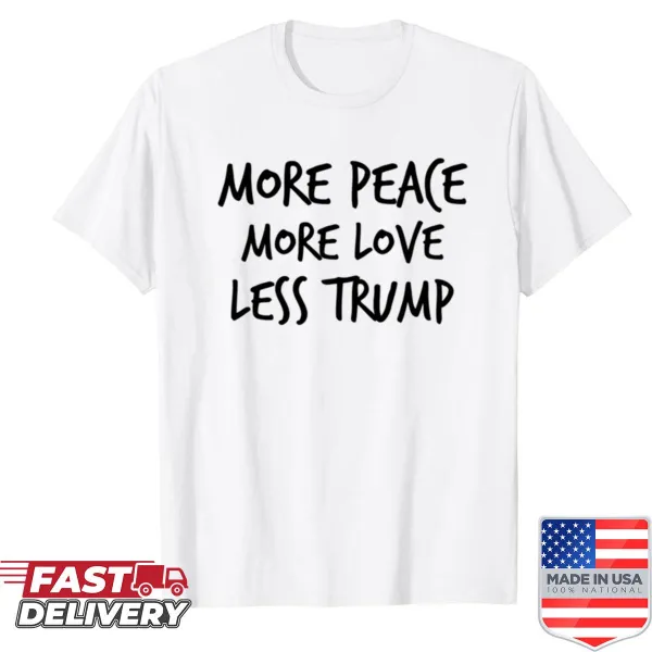 Shirt with anti-Trump message featuring bold typography