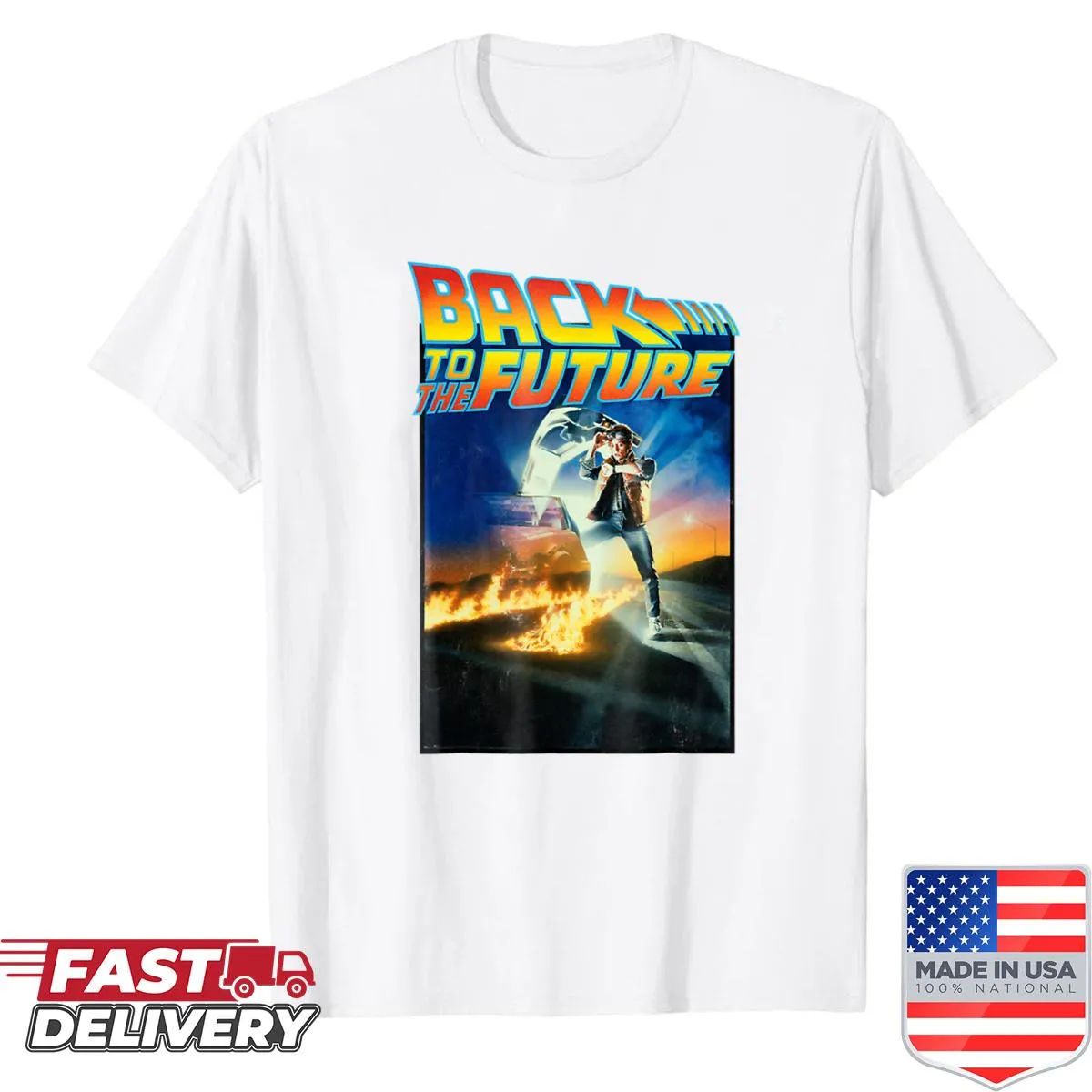 Illustration-inspired shirt celebrating classic movie posters.