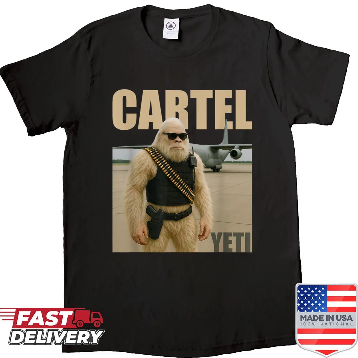 Funny Bigfoot Vlog t-shirt with meme-inspired graphic