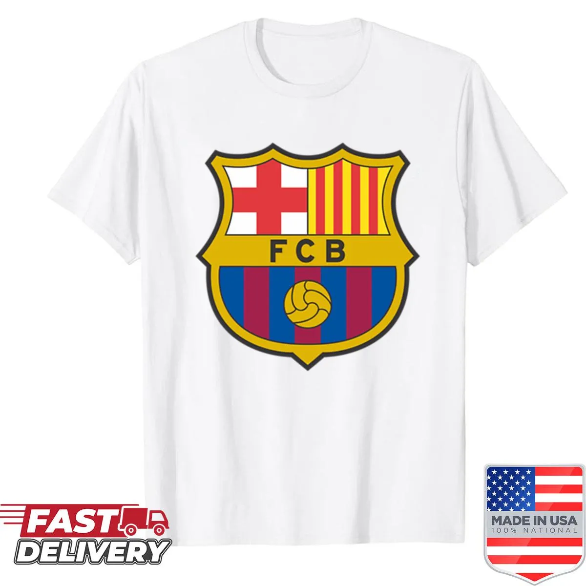 Bold sports shirt with Blaugrana Azulgrana design