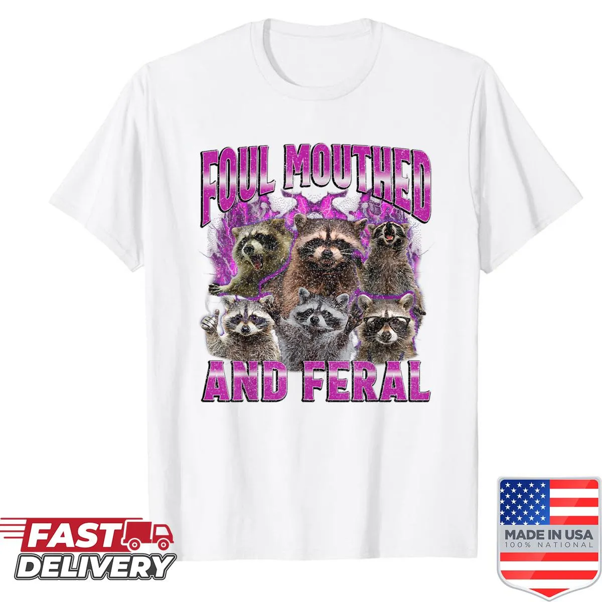 Humorous bootleg graphic shirt with playful illustrations and design.