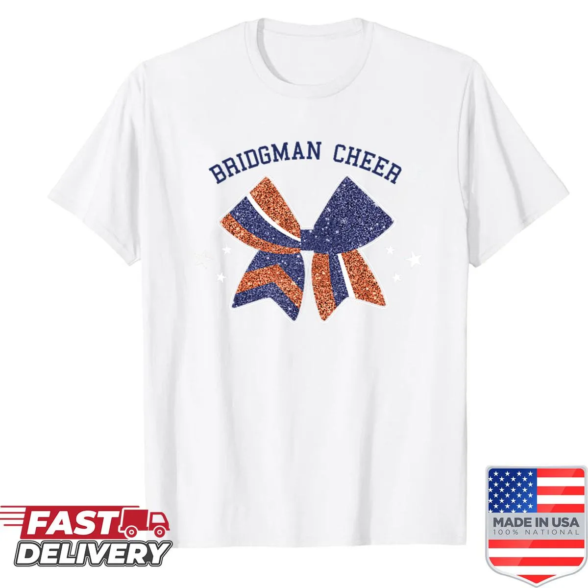 Bridgman Cheer shirt with We’ve Got Spirit slogan