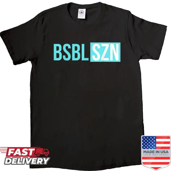 Youth baseball season shirt with 'Bsbl Szn' text