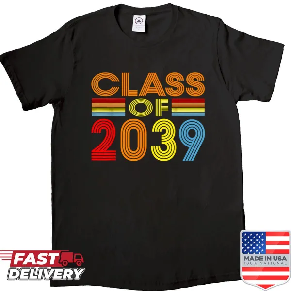 T-shirt celebrating Class of 2039 for kids