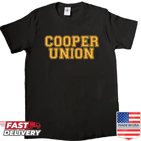 Simple shirt featuring Cooper Union name in clean typography