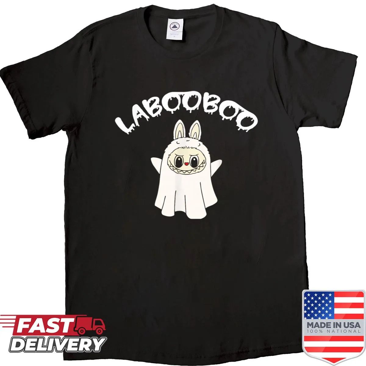 Cute Halloween shirt with a cartoon ghost character