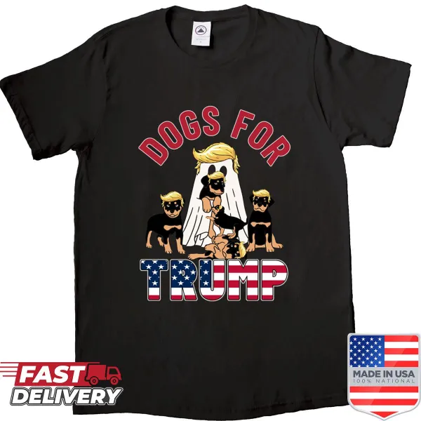 Playful shirt for dog lovers supporting Trump in 2024