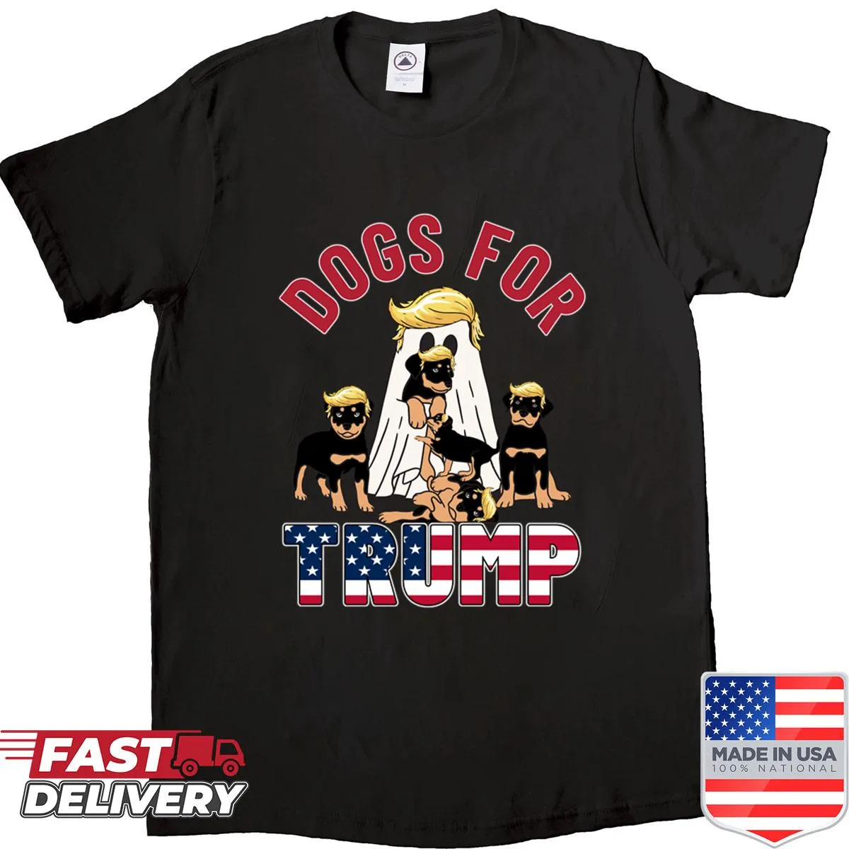 Playful shirt for dog lovers supporting Trump in 2024