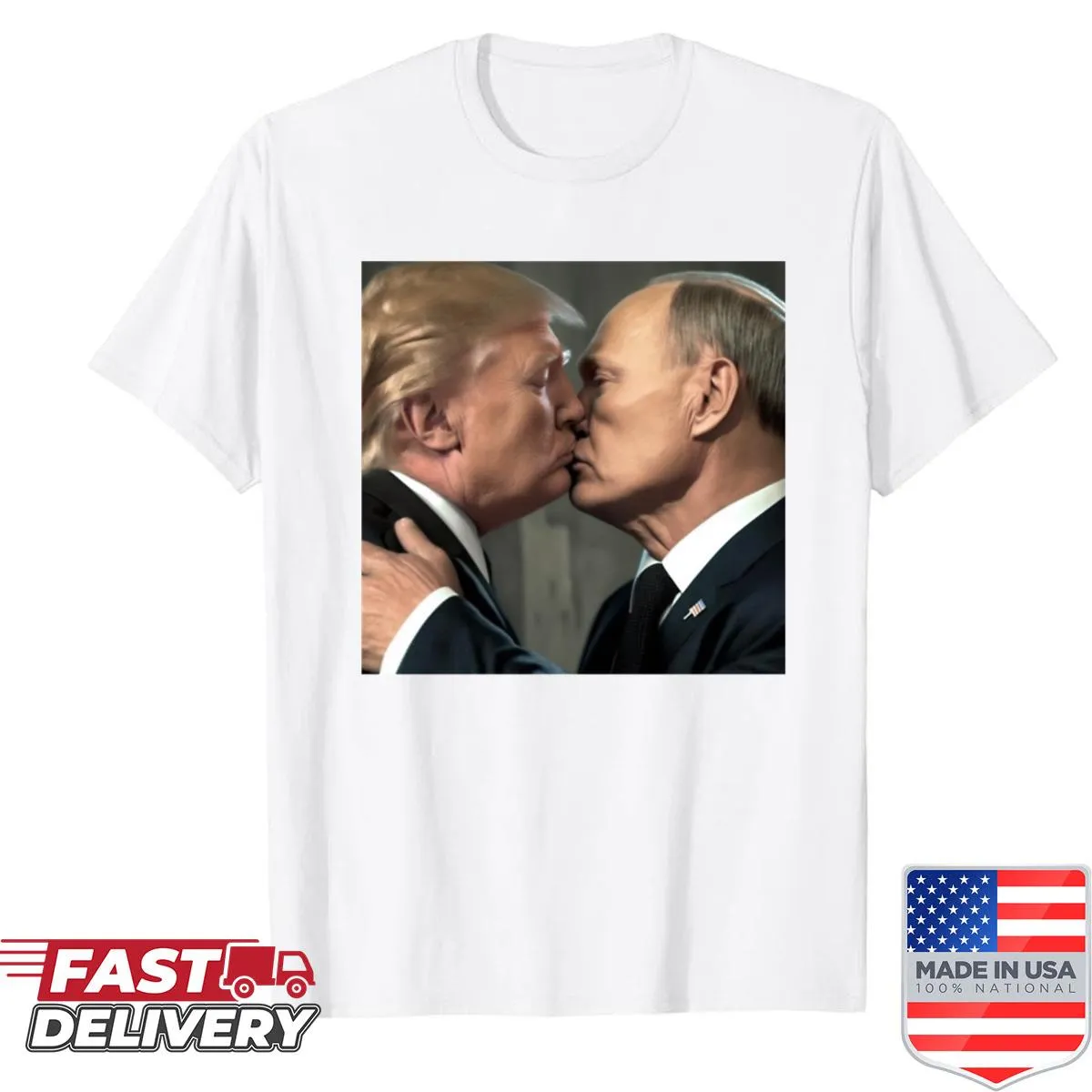 Witty political humor T-shirt with clever phrase