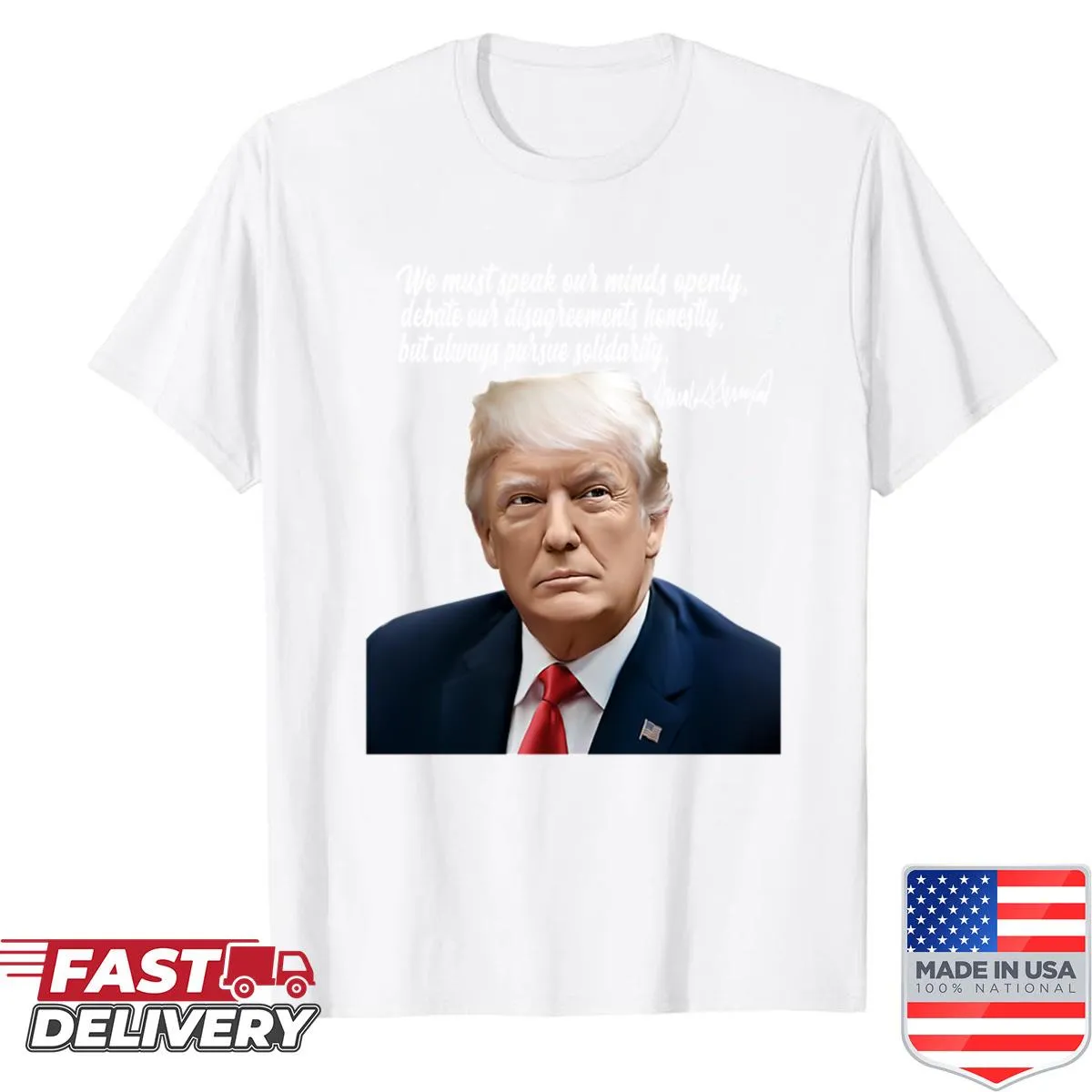 Donald Trump art and quotes t-shirt