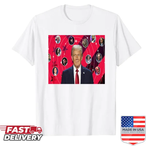 Shirt with humorous typography about political dynamics