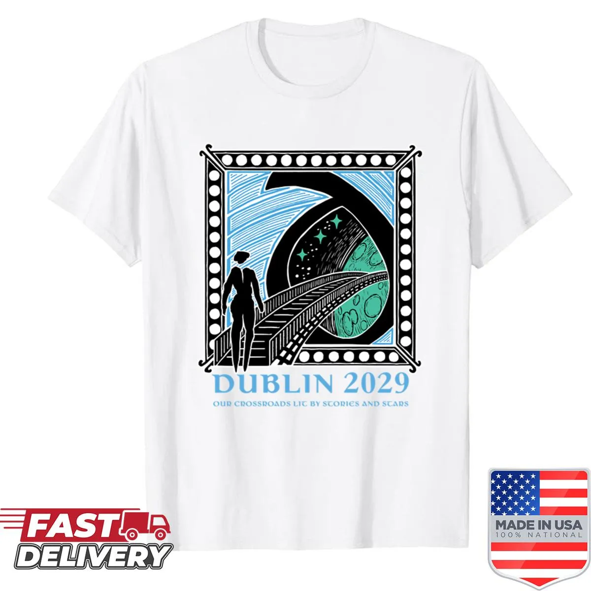 Dublin2029 Bid logo featured on a city pride T-shirt