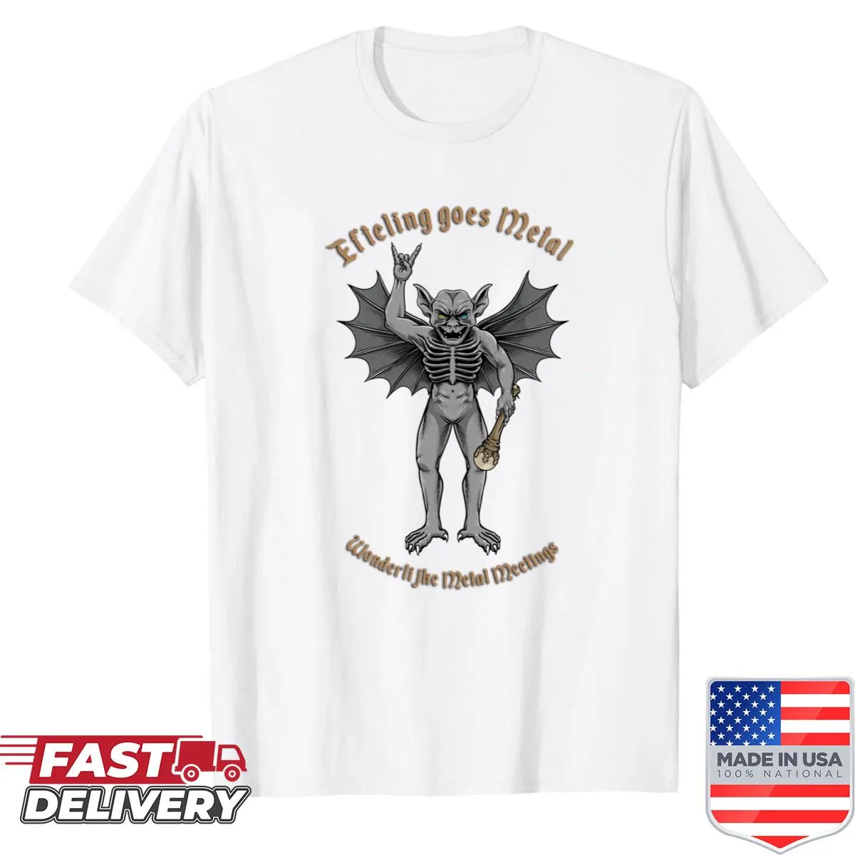 Fantasy-themed T-shirt with magical illustration