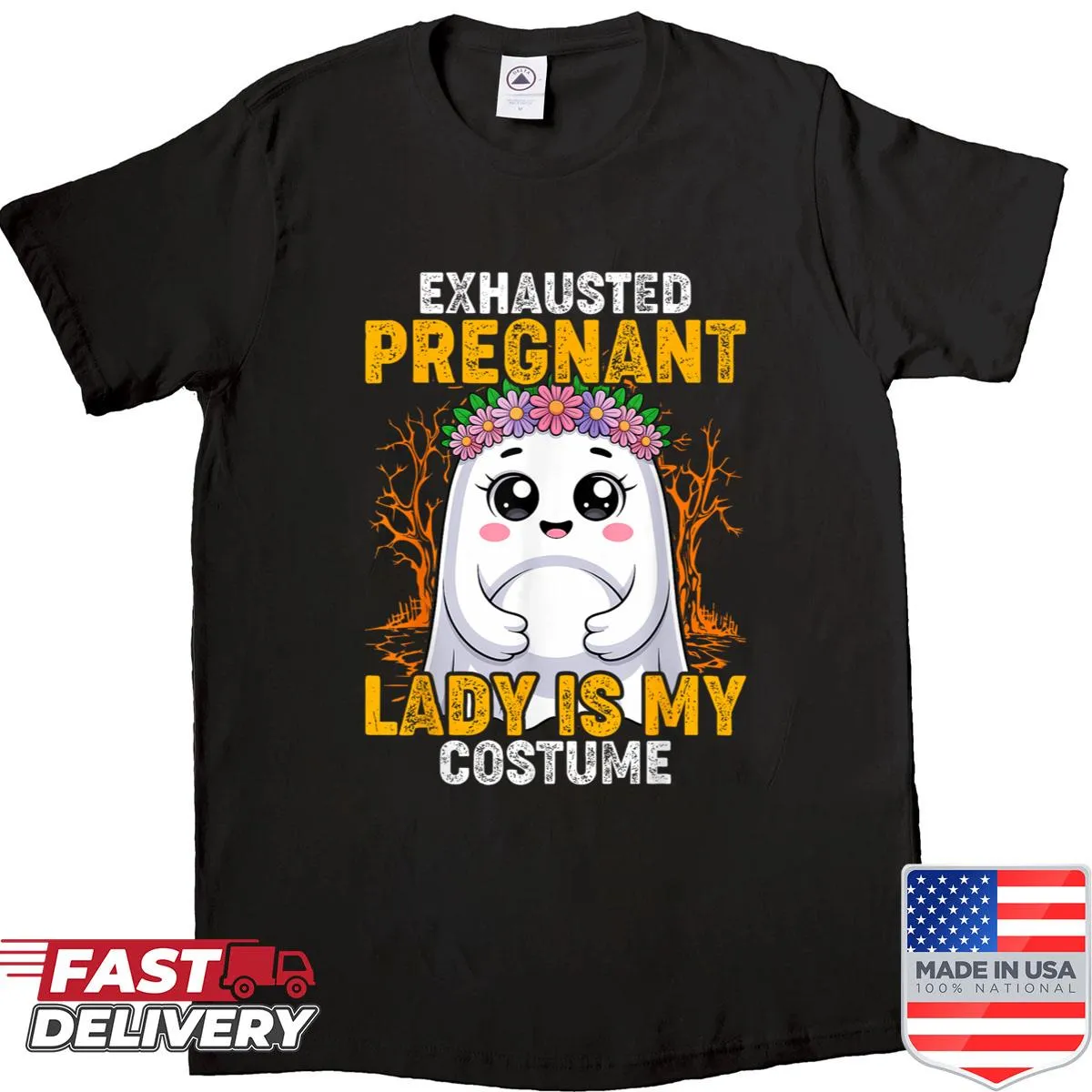 Funny Halloween shirt for pregnant women