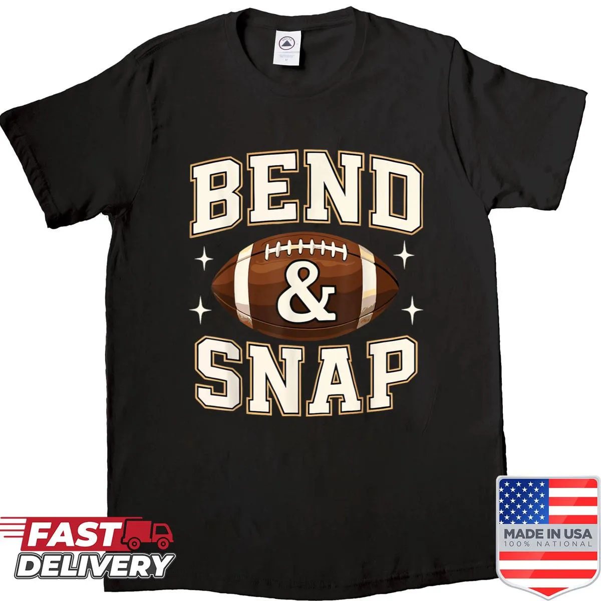 Cute football-themed shirt for game day with humorous graphics