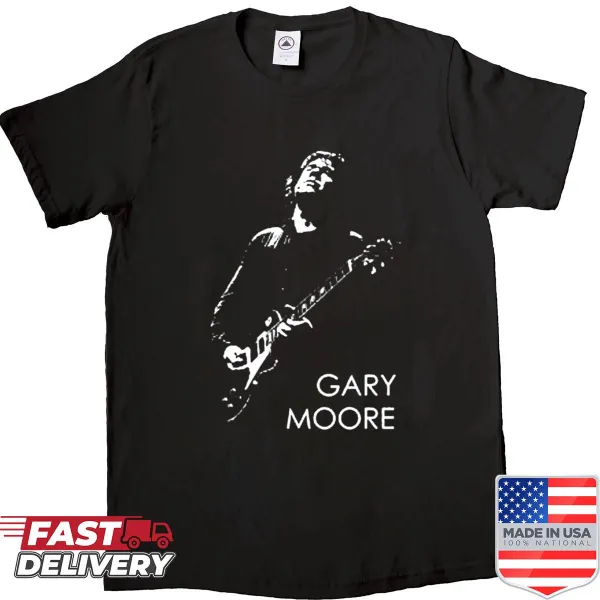 Tribute shirt featuring Gary Moore's name