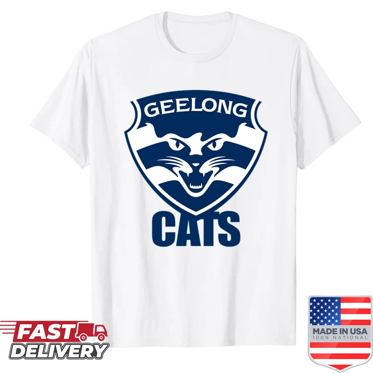 Geelong C-a-t-s logo shirt for sports fans