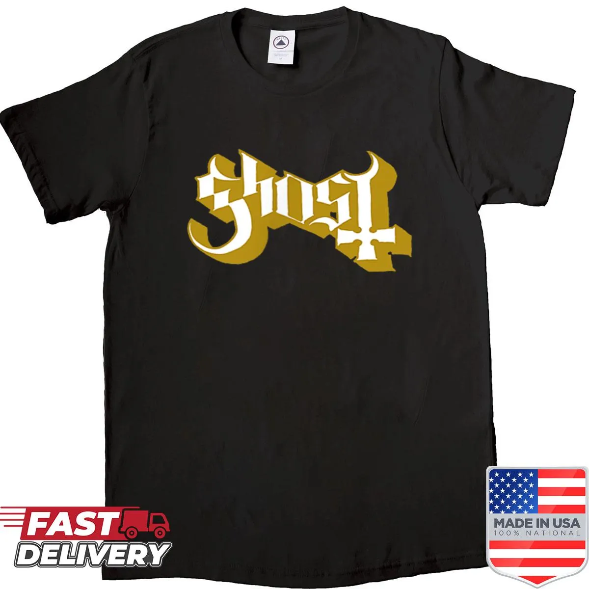 Playful Ghost Wegner shirt with a cartoon ghost design