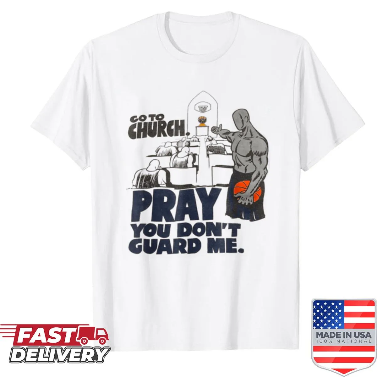 Bold message shirt about faith and spirituality
