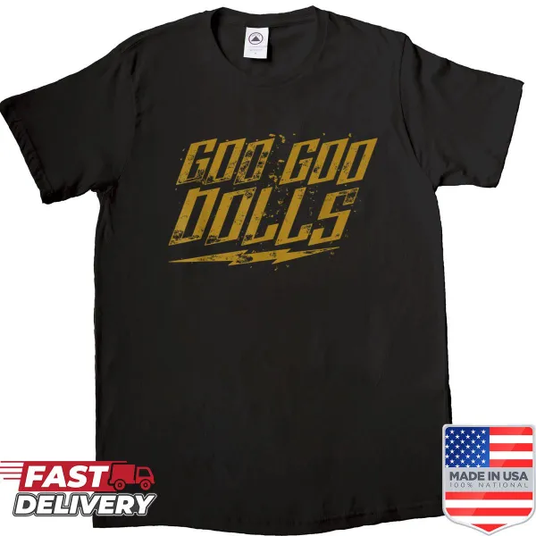 Gold lightning bolt design representing the Goo Goo Dolls.