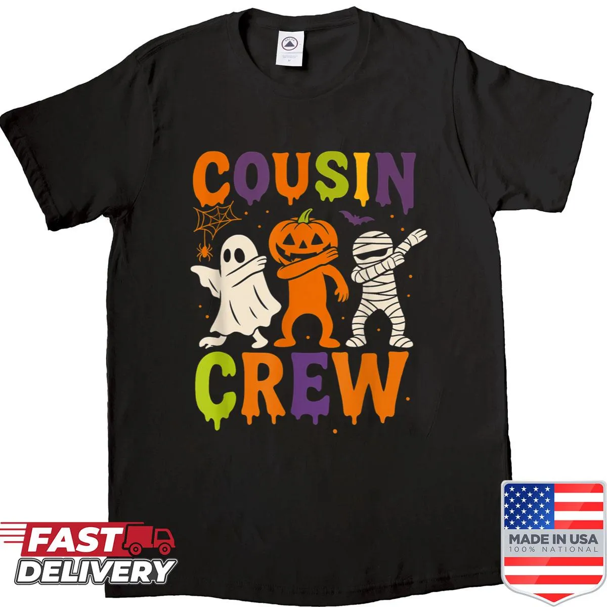 Matching cousins Halloween graphic T-shirt for kids