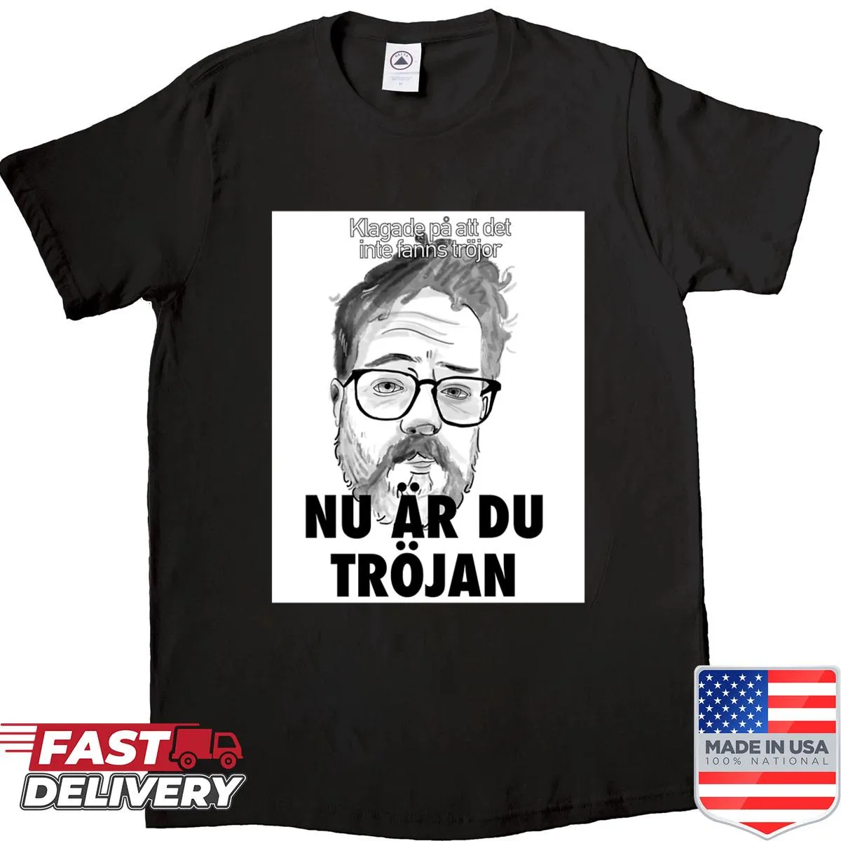 Casual shirt with 'Hi Dad' printed in bold typography