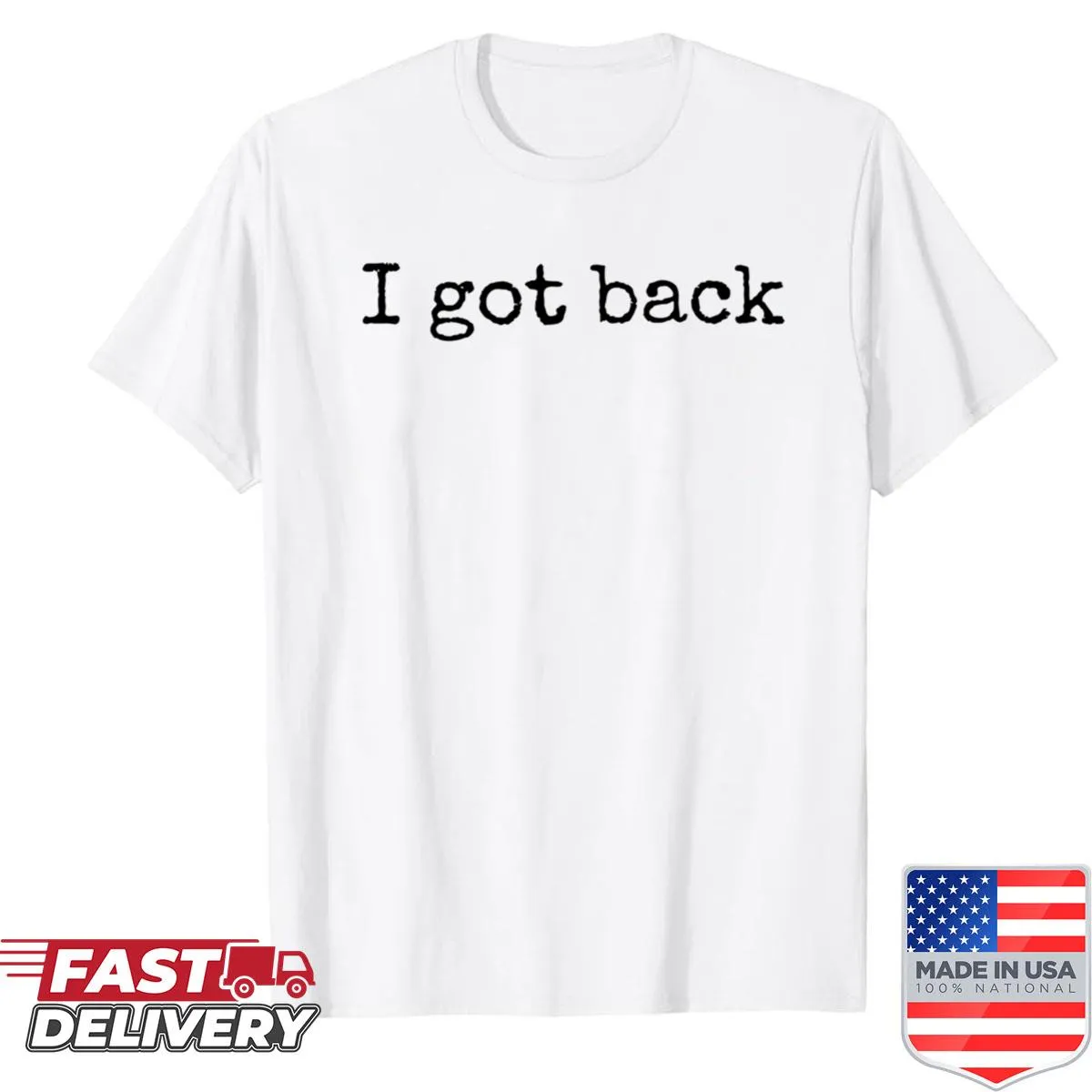 Casual shirt featuring the saying 'I Got Back A Message'