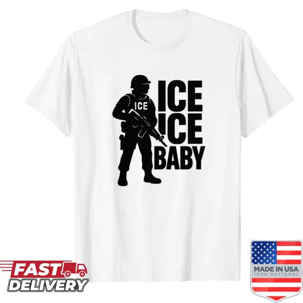 Nostalgic shirt featuring 'Ice Ice Baby' phrase