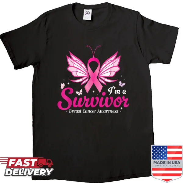 Inspirational shirt for breast cancer survivors