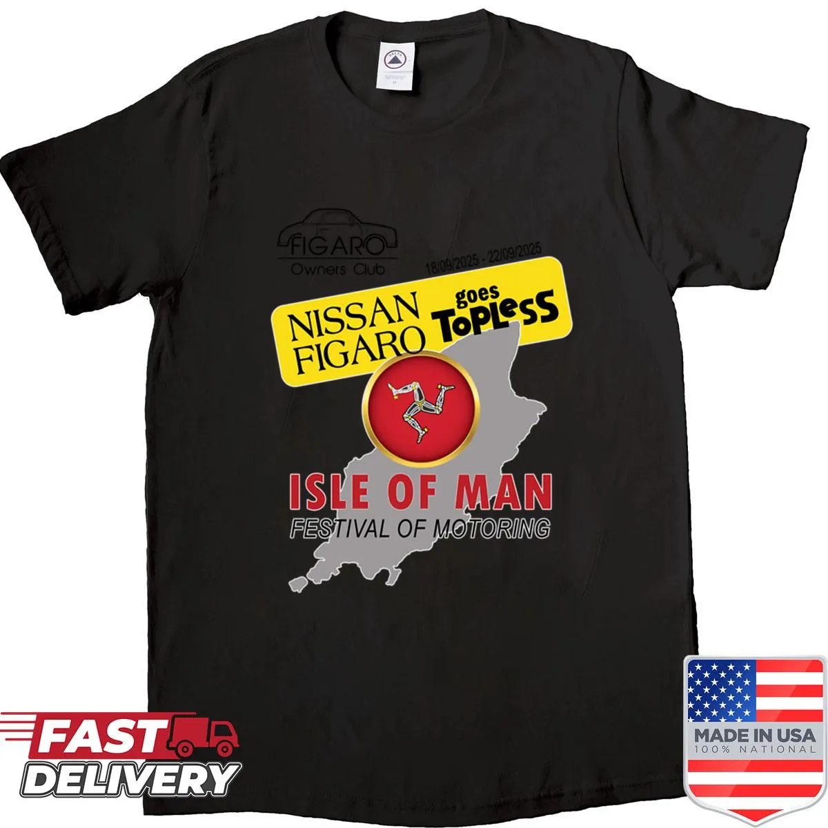 Graphic shirt for Isle of Man motoring festival