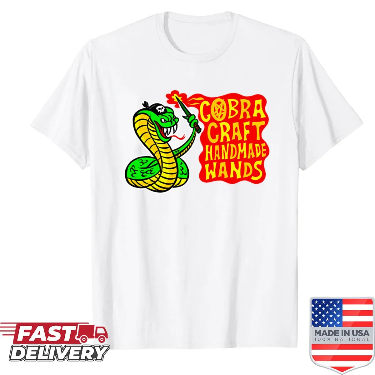 Kingcobrajfs Handmade Wands logo t-shirt for programmers