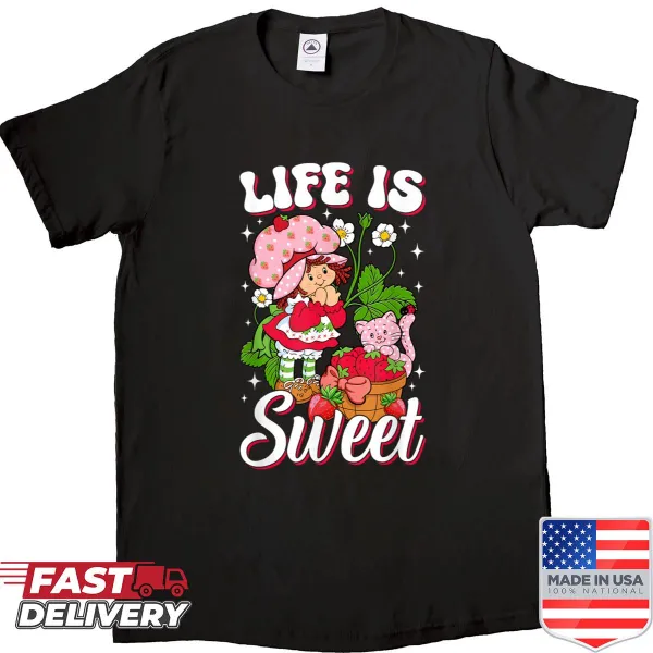 Vintage humorous strawberry graphic t-shirt