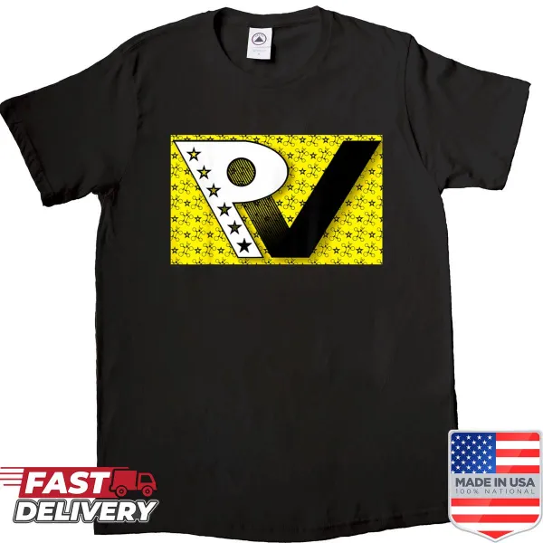Edgy badge logo design shirt