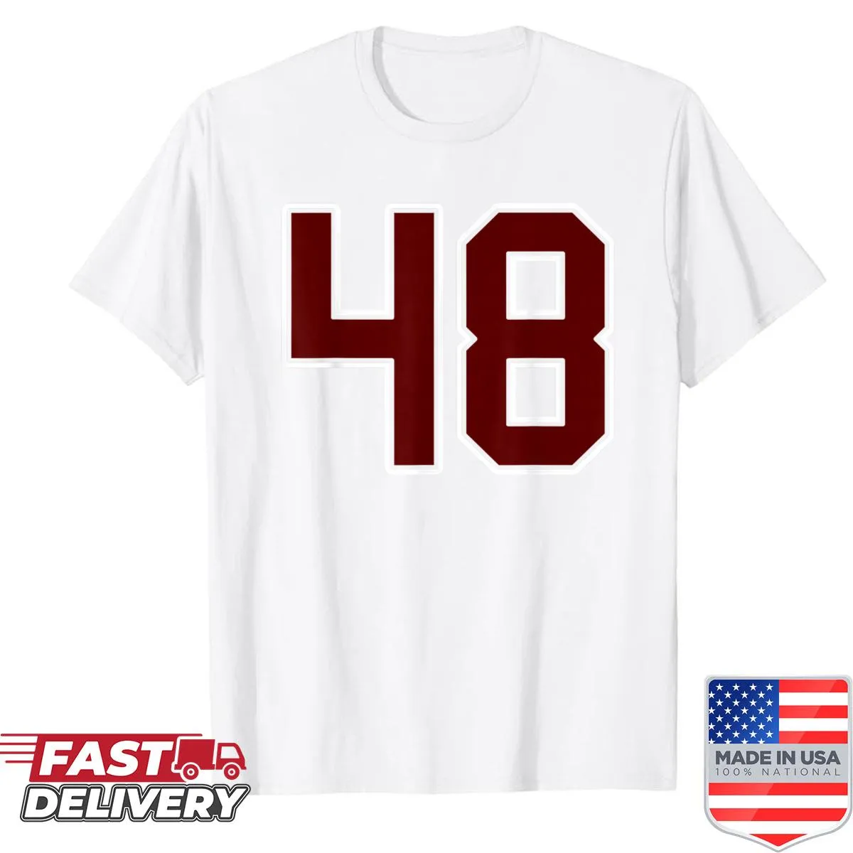 Number 48 jersey shirt for sports fans