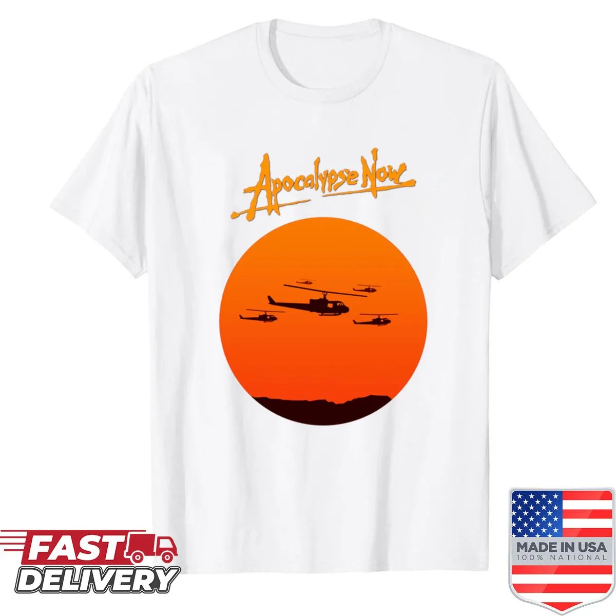 Dramatic post-apocalyptic graphic on a t-shirt.