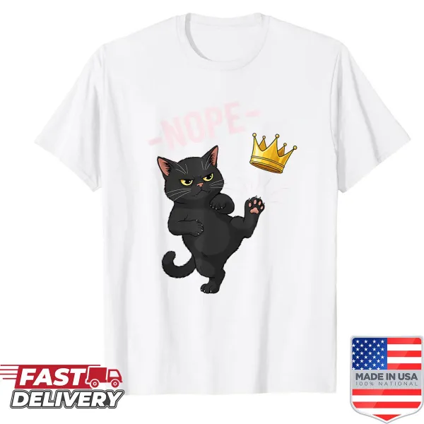 Funny 4th of July shirt featuring a cartoon cat with a humorous message