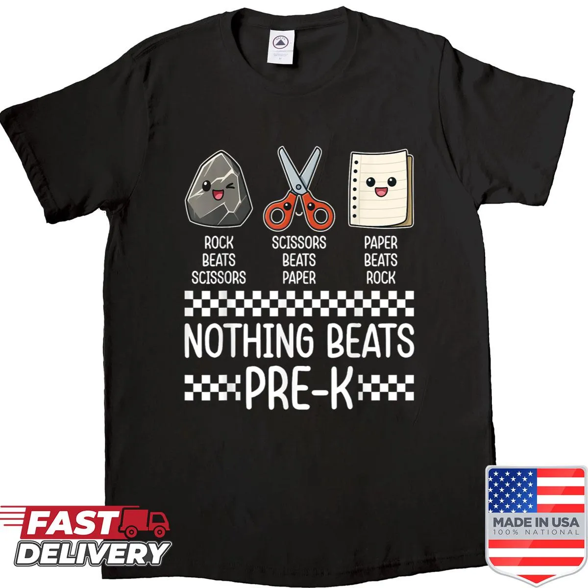 Funny back to school shirt for kids with playful Pre-K graphic