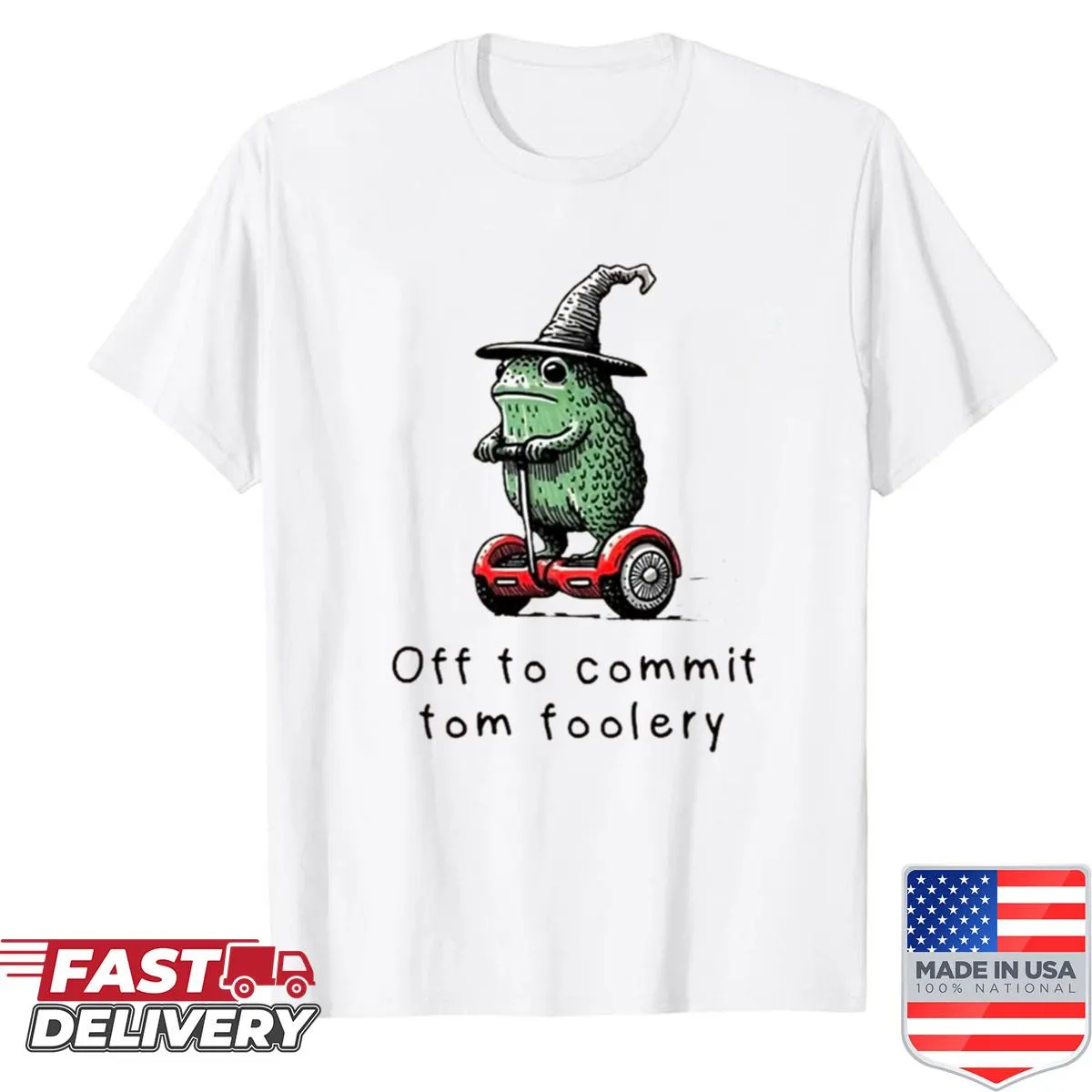 Fun typography shirt with a humorous message